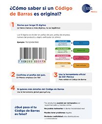 Infografía Cómo saber si un código de barras es original